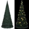vidaXL Pop-up String Artificial Pre-lit Christmas Tree Green 150 cm