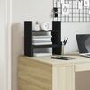 vidaXL Desk Organiser Black 38.5x17x39 cm Engineered wood