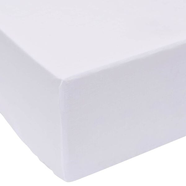 vidaXL Bed Sheet White 200 x 160 cm Cotton