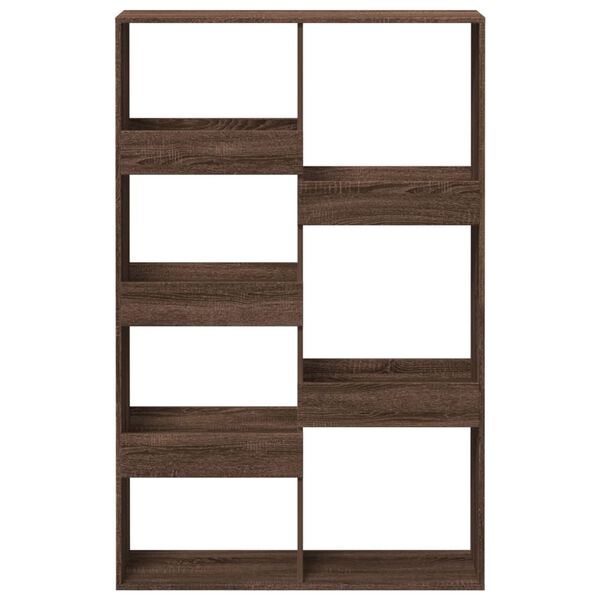 vidaXL Bookcase Brown Oak 100x33x155.5 cm Engineered Wood