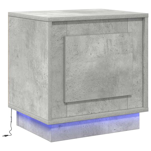 vidaXL Bedside Cabinet Concrete Grey 44 x 34.5 x 45 cm Engineered Wood