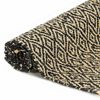 vidaXL Hand-woven Chindi Rug Leather Cotton 80x160 cm Black