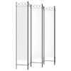 vidaXL 6-Panel Room Divider White 240x220 cm Fabric