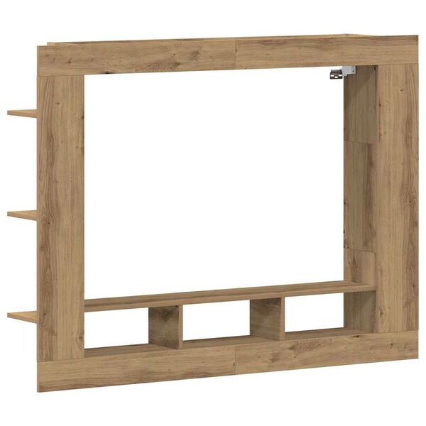 vidaXL TV Cabinet Artisan oak 152 x 22 x 113 cm Engineered wood
