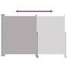 vidaXL Patio Retractable Side Awning 160 x 300 cm Grey