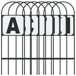 vidaXL Dressage Markers 8 pcs Steel
