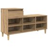 vidaXL Shoe Cabinet 102 x 36 x 60 cm Engineered Wood Artisan Oak