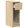 vidaXL Bedside Cabinet with Drawer Sonoma Oak 20x36x60 cm