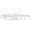 vidaXL Bed Frame without Mattress White 180x200 cm Super King Solid Wood Pine