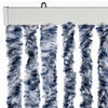 vidaXL Insect Curtain Blue, White and Silver 90x220 cm Chenille