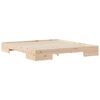 vidaXL Floor Bed Frame with Storage Brown 180 x 200 cm Solid pine wood