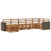 vidaXL Sectional Sofa Set 7 pcs Natural Solid Acacia Wood