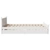 vidaXL Bed Frame without Mattress White 140x190 cm Solid Wood Pine