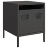 vidaXL Bedside Cabinets 2 pcs Black 35x39x43.5 cm Steel