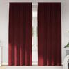 vidaXL Blackout Curtains 2 pcs Wine Red 140 x 245 cm Velvet