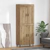 vidaXL Highboard 2 pcs Artisan Oak Engineered Wood