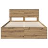 vidaXL Bed Frame Artisian Oak 140 x 190 cm Engineered wood