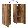 vidaXL TV Cabinet Set Wall-mounted 3 pcs Old Wood Engineered Wood