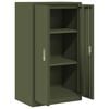 vidaXL Storage Cabinet Olive Green 60 x 40 x 105 cm Cold-Rolled Steel
