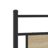 vidaXL Metal Bed Frame without Mattress Sonoma Oak 193x201 cm