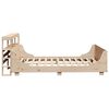 vidaXL Bed Frame without Mattress 150x200 cm King Size Solid Wood Pine