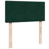 vidaXL Box Spring Bed with Mattress Dark Green 90x190 cm Velvet