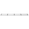 vidaXL Door Canopy Black 400x100 cm Polycarbonate
