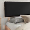 vidaXL Bed Frame with Upholstered Headboard Black 180 x 200 cm