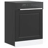 vidaXL Dishwasher Panel Porto Black 60x1.5x57 cm Engineered Wood