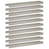 vidaXL Garden Cover Profile 10 pcs 100 x 20 x 5 cm Stainless Steel