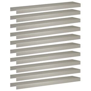 vidaXL Garden Cover Profile 10 pcs 100 x 20 x 5 cm Stainless Steel