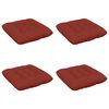 vidaXL Seat Cushions VIANEN 4 pcs 100% Polyester Red 40 x 40 x 12 cm