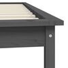 vidaXL Bed Frame without Mattress Grey 90x200 cm Solid Wood