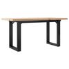 vidaXL Coffee Table O-Frame 90x40x45.5 cm Solid Wood Pine and Steel