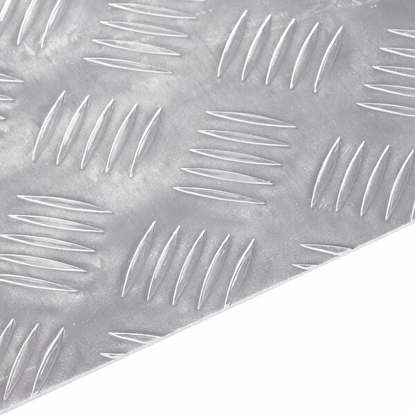 vidaXL Stair Tread Rectangular 4 pcs Silver 40 x 30 cm Aluminium