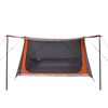 vidaXL Camping Tent 2-Person Grey and Orange Waterproof