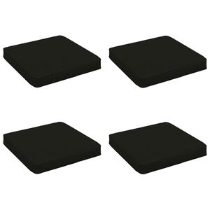 vidaXL 4-Piece Seat Cushions VUGHT 4 pcs 100% Polyester Black