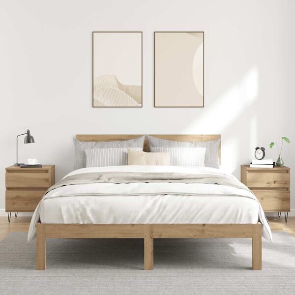 vidaXL Bedside Cabinets 2 pcs Artisan Oak 40x35x50 cm Engineered Wood