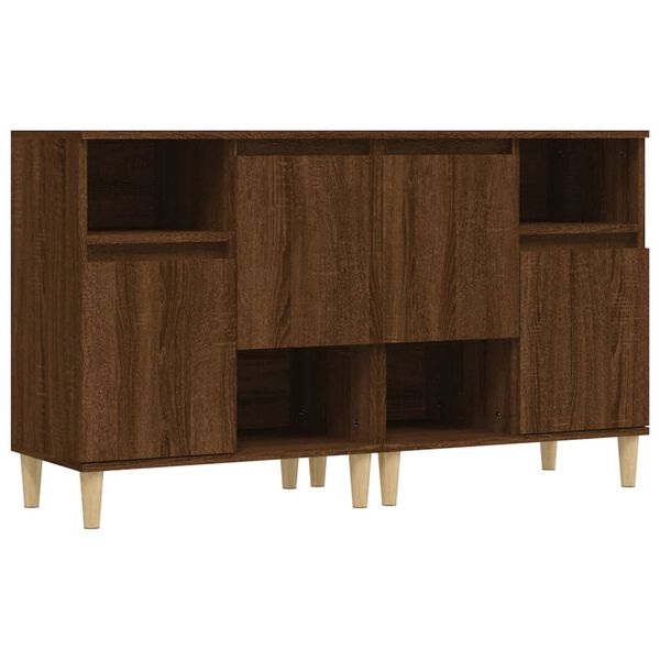 vidaXL Sideboards 2 pcs Brown Oak 60x35x70 cm Engineered Wood