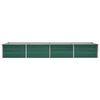 vidaXL Garden Raised Bed Galvanised Steel 320x80x45 cm Green