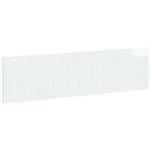vidaXL Wall-Mounted Headboard ALKMAAR High Gloss White Engineered Wood