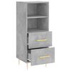vidaXL Sideboard Concrete Grey 34.5x34x90 cm Engineered Wood
