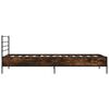 vidaXL Bed Frame without Mattress Smoked Oak 90x200 cm