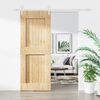 vidaXL Sliding Door with Hardware Set 80x210 cm Solid Wood Pine