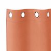 vidaXL Blackout Curtains with Rings 2 pcs Terracotta 245 x 140 cm
