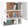 vidaXL Wall Cabinet High Gloss White 60x31x70 cm Engineered Wood