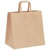 vidaXL Paper Bags 50 pcs with Handles Brown 26x17x25 cm