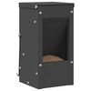 vidaXL Rabbit Feeder Black 12.5 x 12.5 x 25 cm Cold-Rolled Steel
