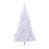 vidaXL Artificial Christmas Tree with Stand White 240 cm PVC and Steel