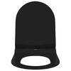 vidaXL Toilet Seat Adjustable Black 48.5 x 36 x 5 cm Polypropylene